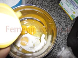 Batir huevos y leche